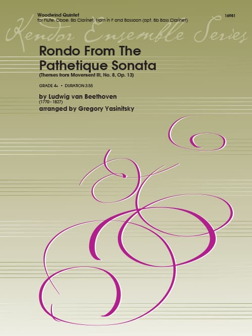 Rondo From The Pathetique Sonata (Themes From Movement III, No. 8, Op. 13)