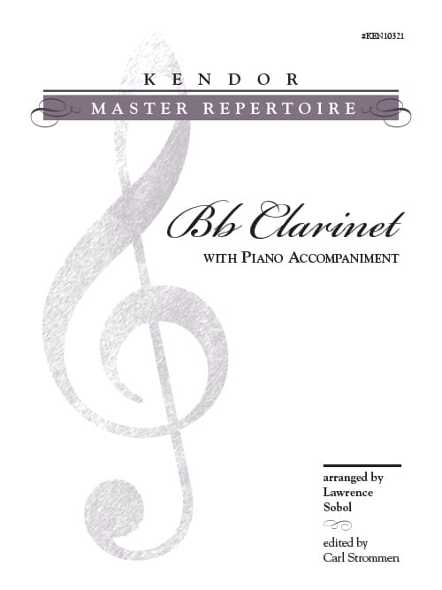 Kendor Master Repertoire - Clarinet with Piano Accompaniment