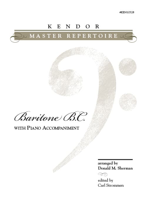 Kendor Master Repertoire - Baritone B.C. with Piano Accompaniment