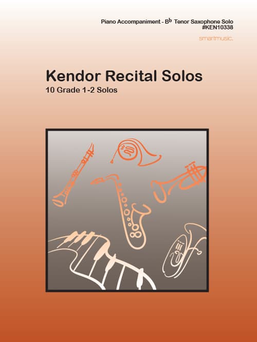 Kendor Recital Solos - Tenor Saxophone (Piano Accompaniment Book Only)