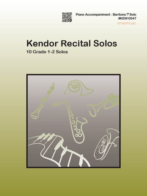 Kendor Recital Solos - Baritone - (Piano Accompaniment Book Only)