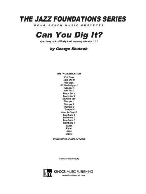 Can You Dig It? (Score)