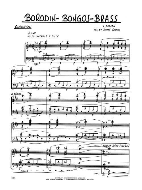 Borodin-Bongos-Brass (Score)