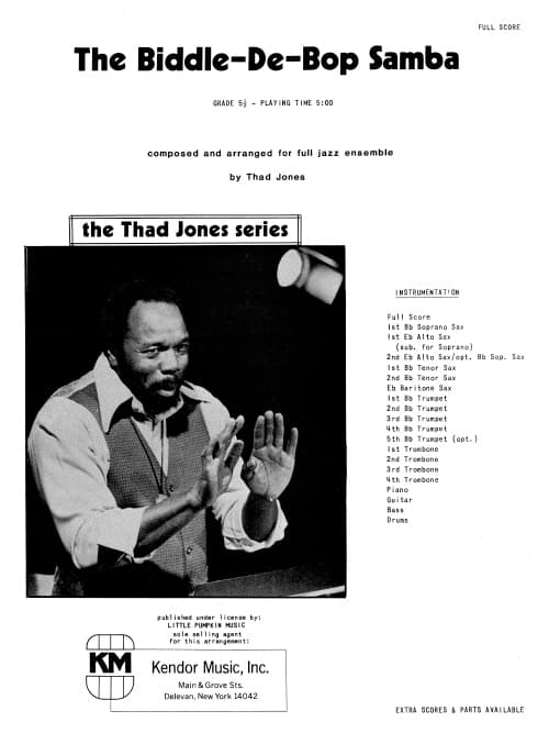 Biddle-De-Bop Samba, The (Score)