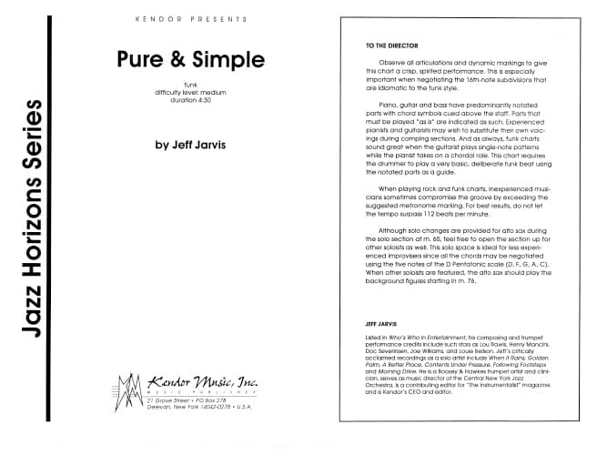 Pure & Simple (Score)