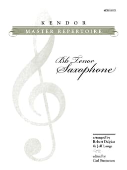 Kendor Master Repertoire - Tenor Saxophone with Piano Accompaniment