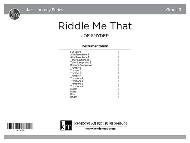 Riddle Me That (Score)
